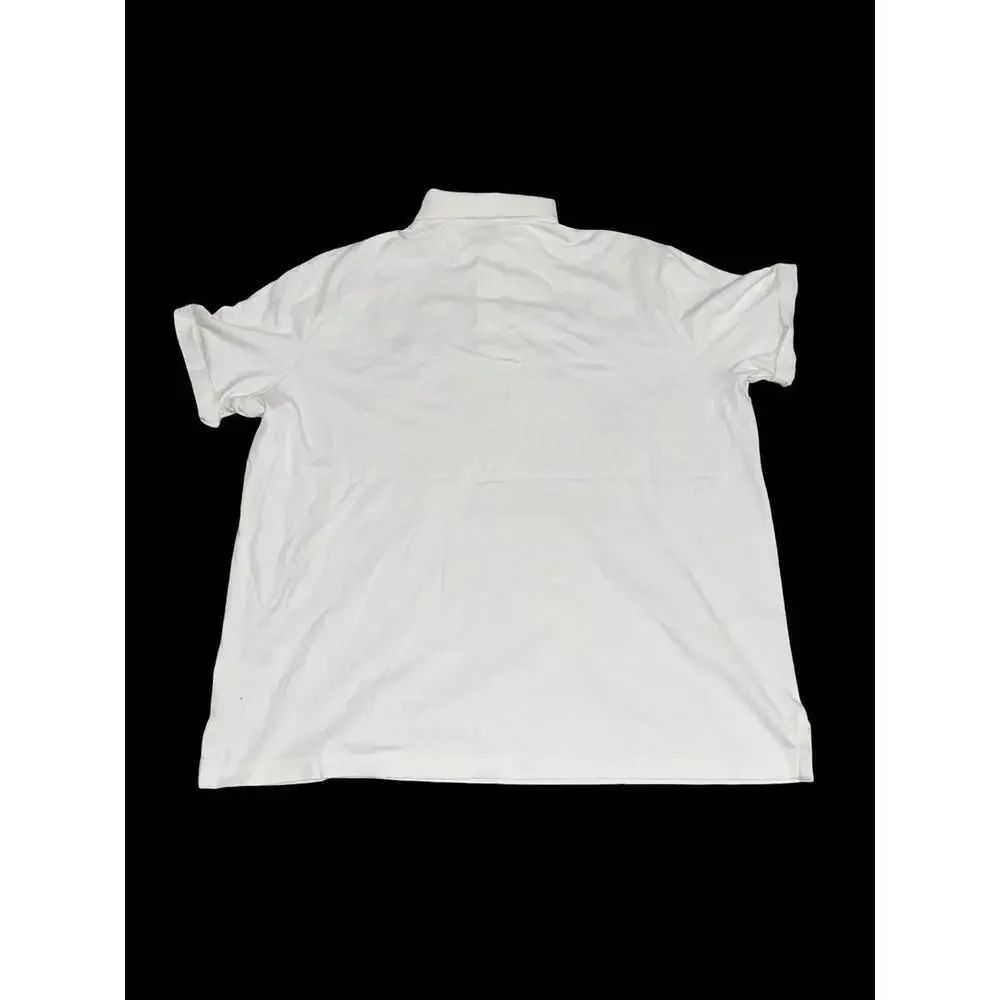 Polo Ralph Lauren Polo Shirt Mens Size XL Solid White Pre Owned